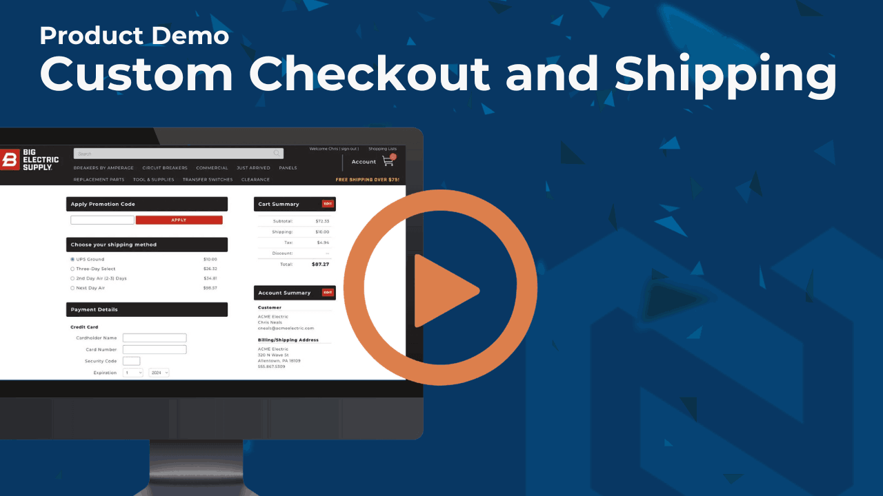 ERP-Integrated Shipping and Checkout
